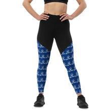 Load image into Gallery viewer, Da Sports Legging - Dark Cerulean
